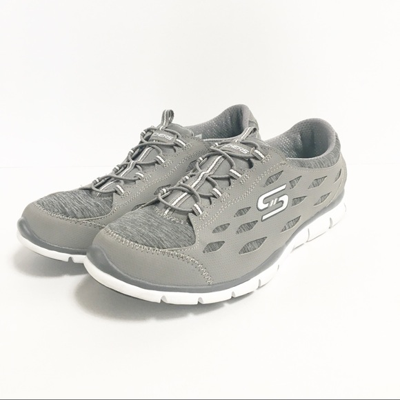 skechers slip on shoes with cut out